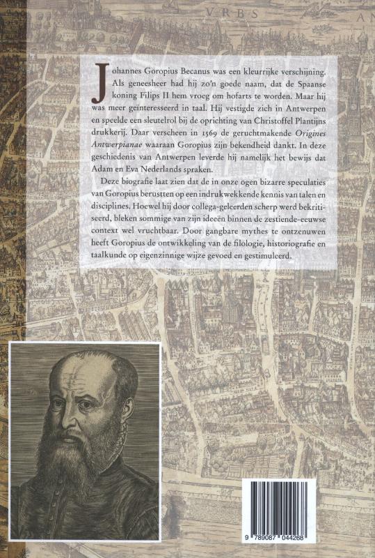 Achterkant van Johannes Goropius Becanus (1519-1573)