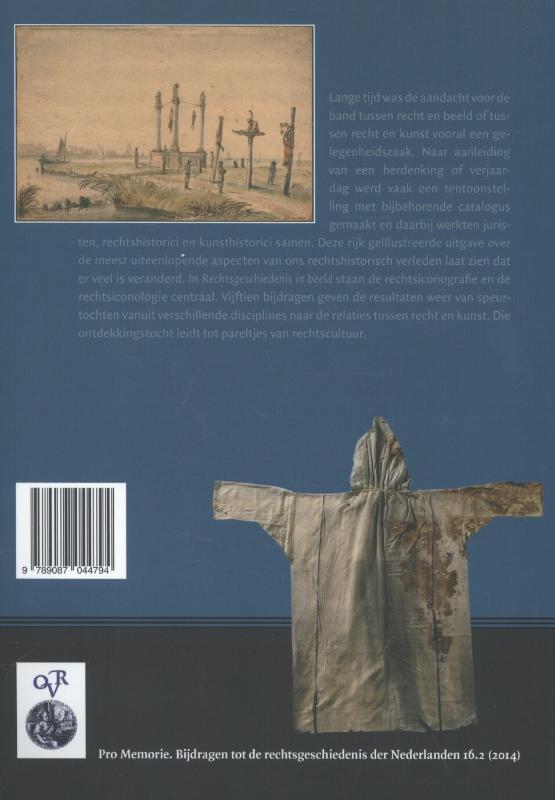 Achterkant van Rechtgeschiedenis verbeeld