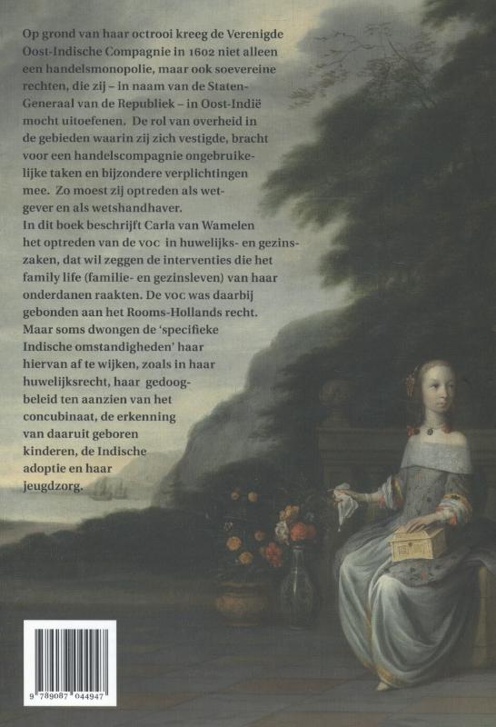 Achterkant van Family life onder de VOC