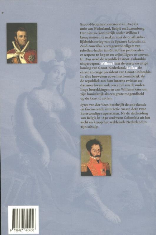 Achterkant van Groot-Nederland & Groot-Colombia 1815-1830