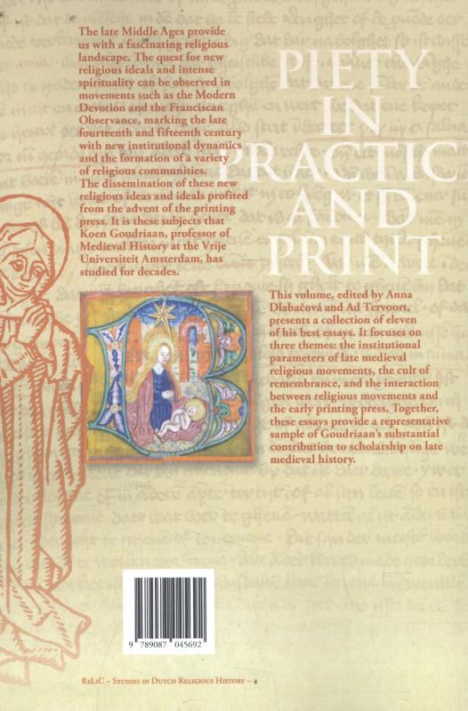 Achterkant van Piety in practice and print