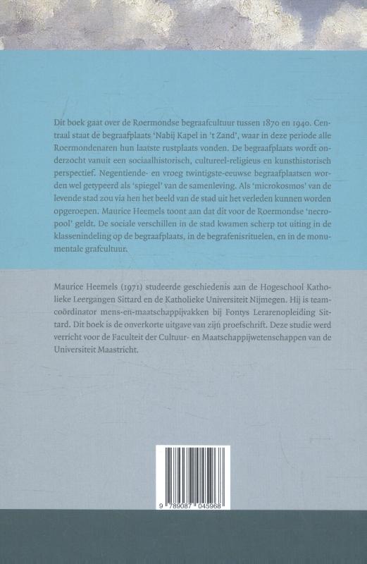 Achterkant van Op den akker des doods, waar allen gelijk worden