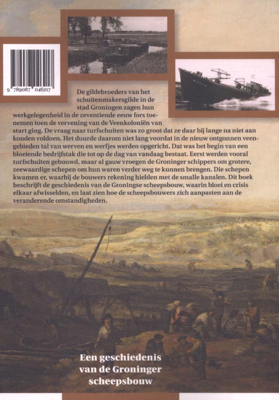Achterkant van Turfschuiten en kustvaarders