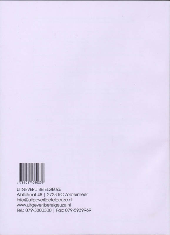 Achterkant van Werkboek