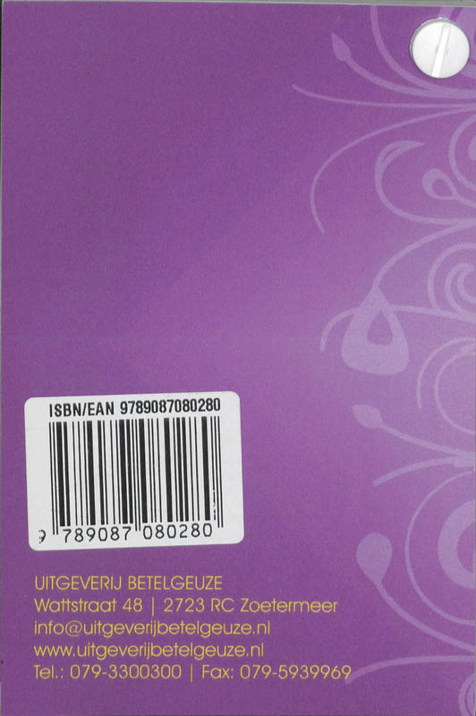 Achterkant van Zakboek