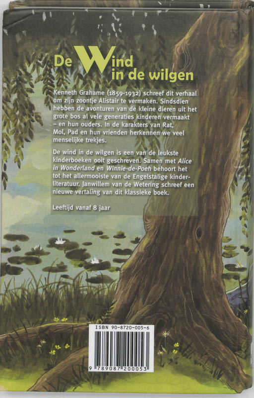Achterkant van De wind in de wilgen