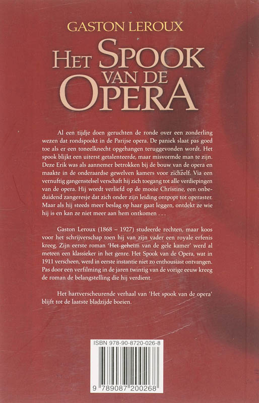 Achterkant van Het spook van de opera