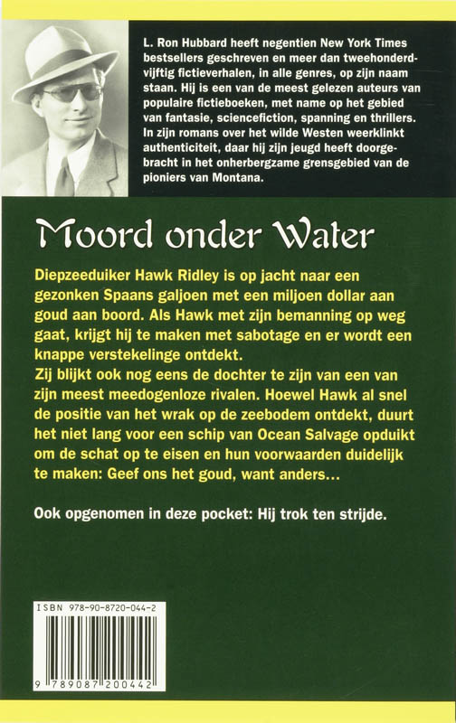 Achterkant van Moord onder water en Hij trok ten strijde