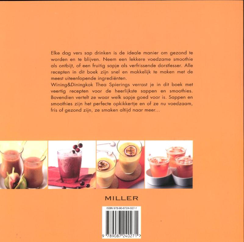 Achterkant van Sappen & Smoothies SOLIS