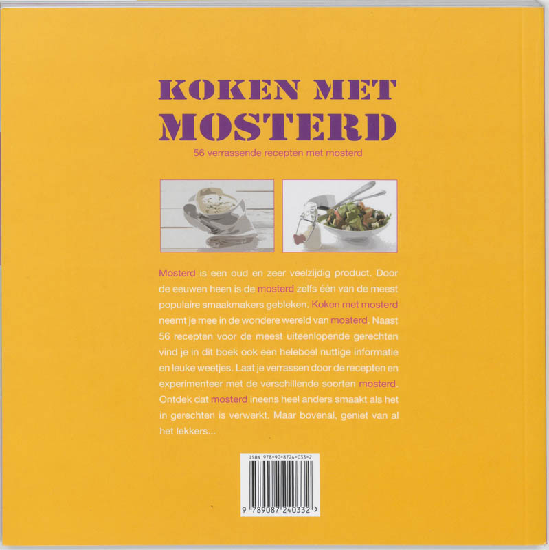 Achterkant van Koken met mosterd