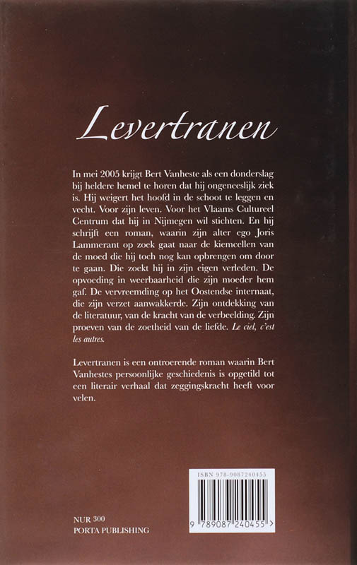 Achterkant van Levertranen