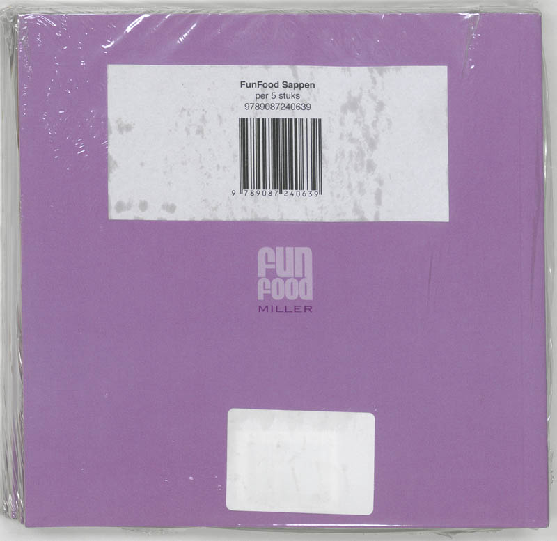 Achterkant van FunFood Sappen 5 ex