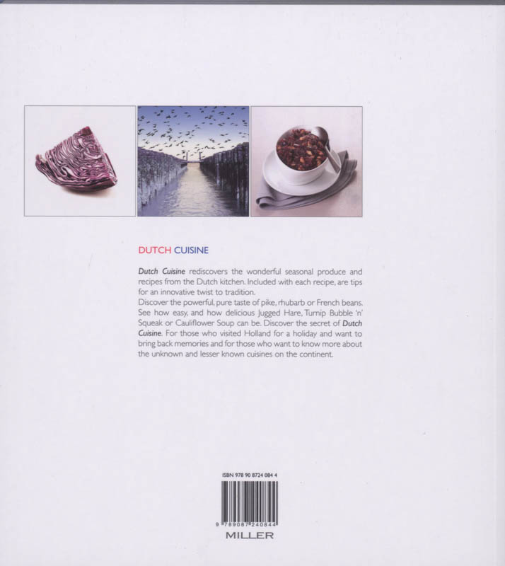 Achterkant van Dutch Cuisine