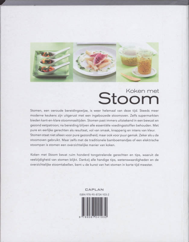 Achterkant van Koken met stoom