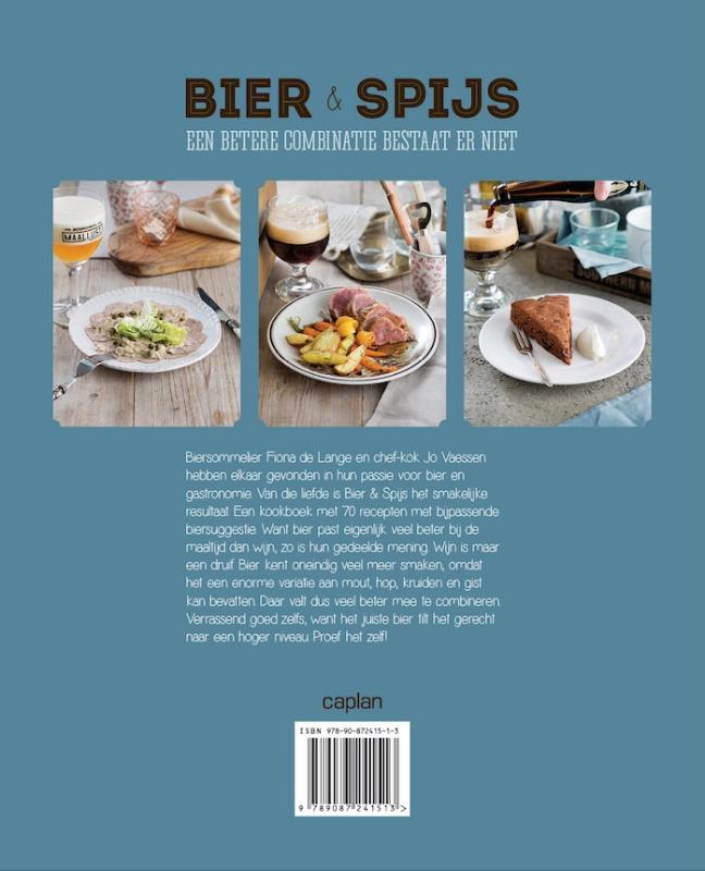 Achterkant van Bier en spijs
