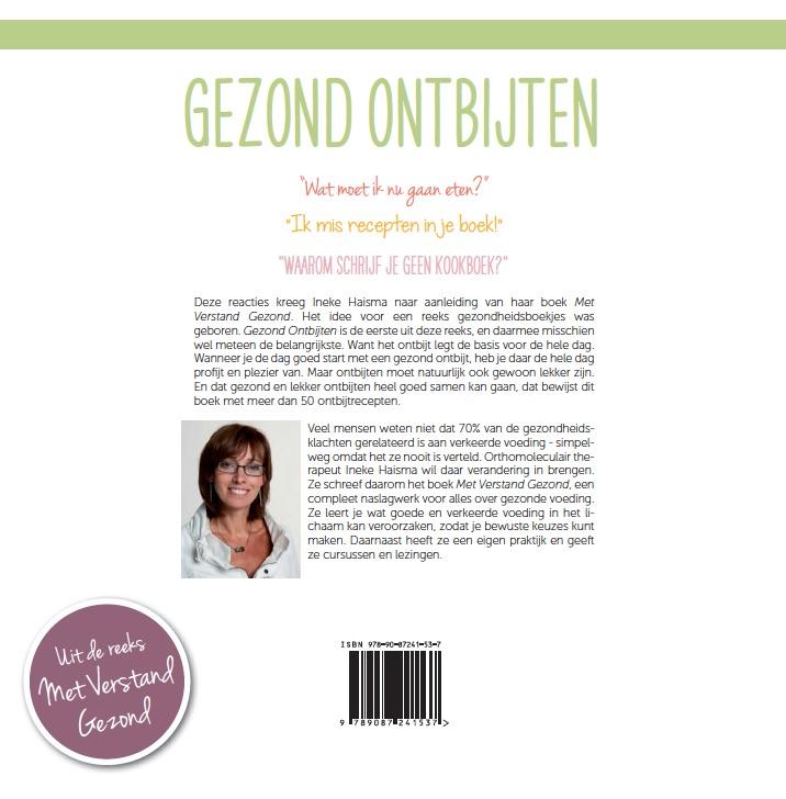 Achterkant van Gezond ontbijten