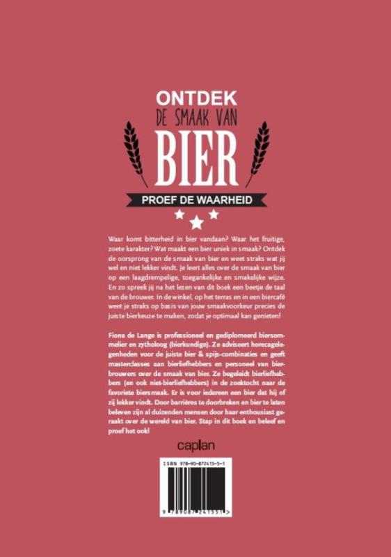 Achterkant van Ontdek de smaak van bier