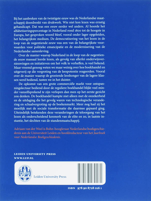 Achterkant van Onbehagen in de schriftcultuur