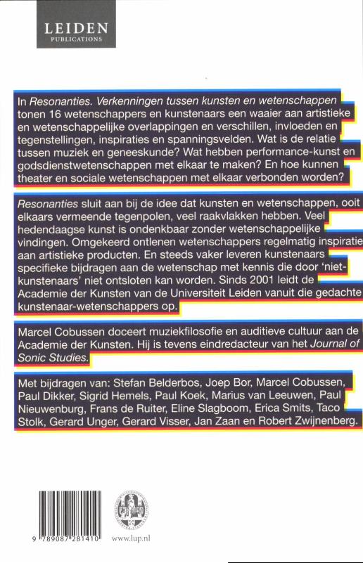 Achterkant van Resonanties