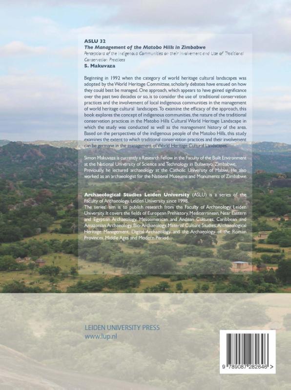 Achterkant van The Management of the Matobo Hills in Zimbabwe