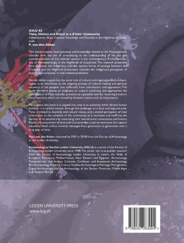 Achterkant van Time, History and Ritual in a K’iche’ Community