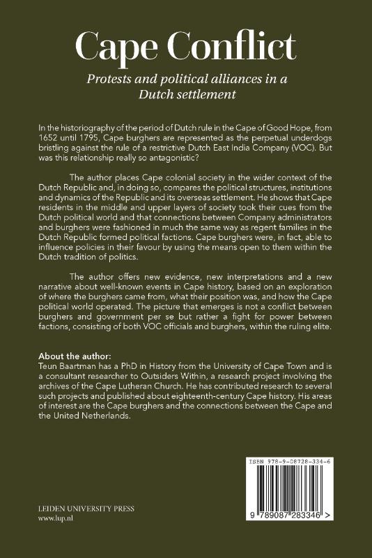 Achterkant van Cape Conflict