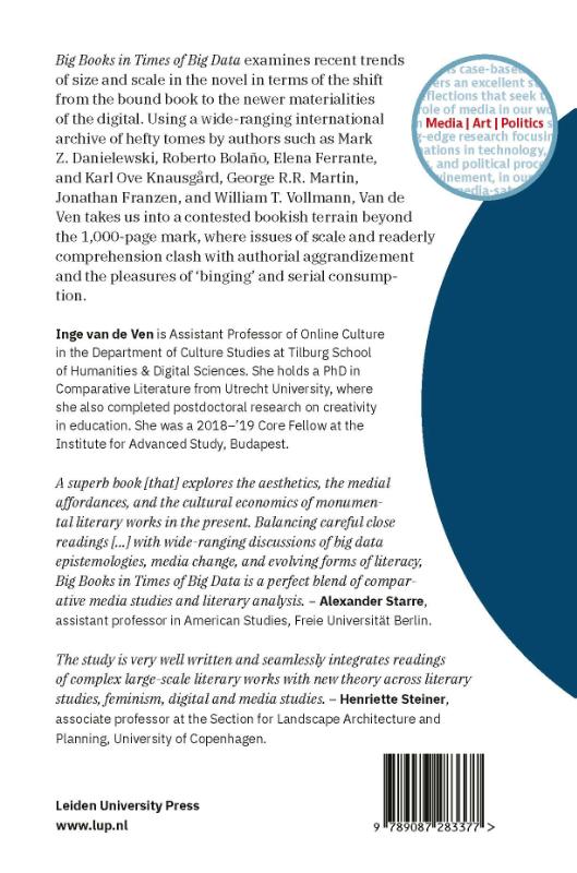 Achterkant van Big Books in Times of Big Data