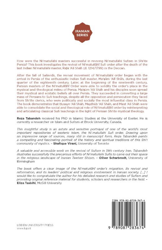 Achterkant van The Rise of the Ni‘matullāhī Order