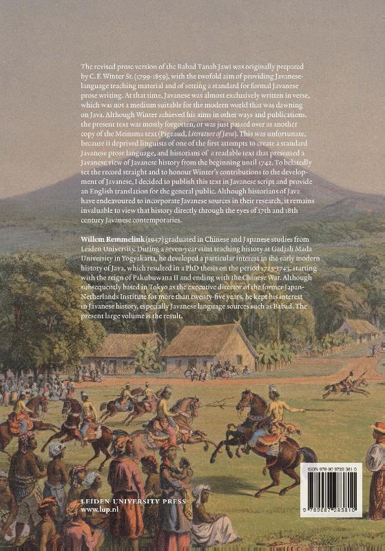 Achterkant van Babad Tanah Jawi, The Chronicle of Java
