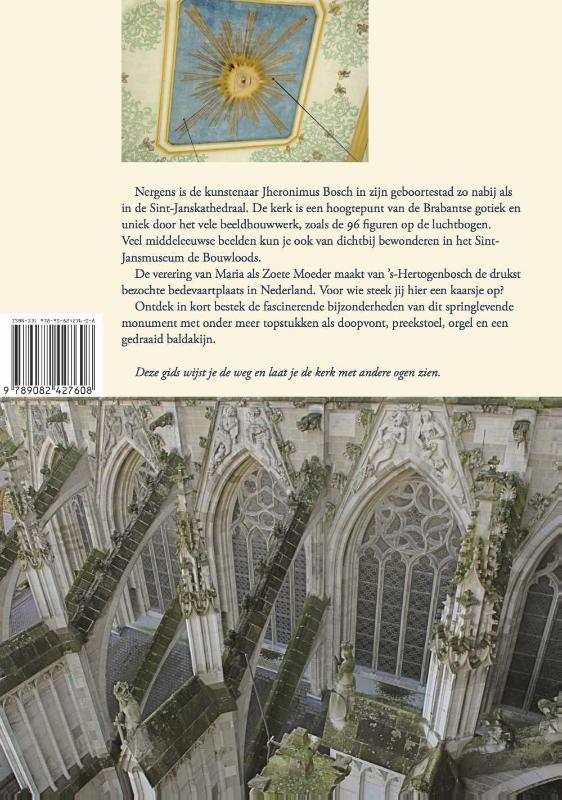 Achterkant van Wegwijzer voor de Sint-Janskathedraal te 's-Hertogenbosch