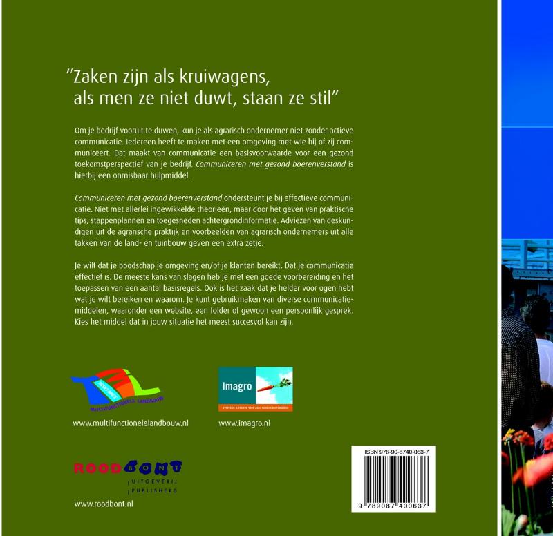Achterkant van Communiceren met gezond boerenverstand