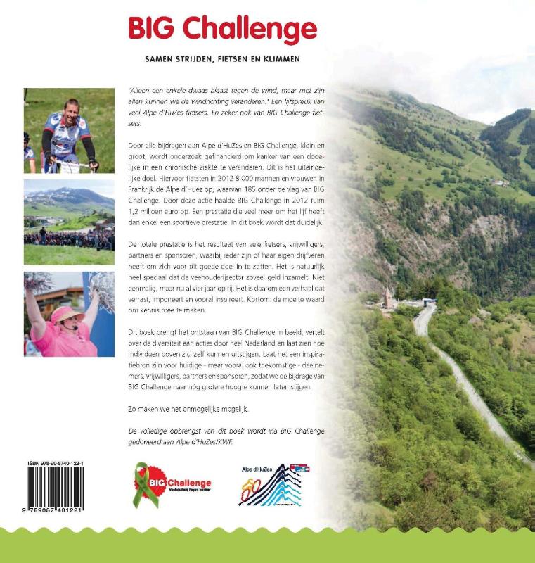 Achterkant van Big challenge