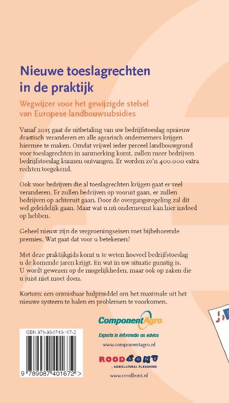 Achterkant van Nieuwe toeslagrechten in de praktijk