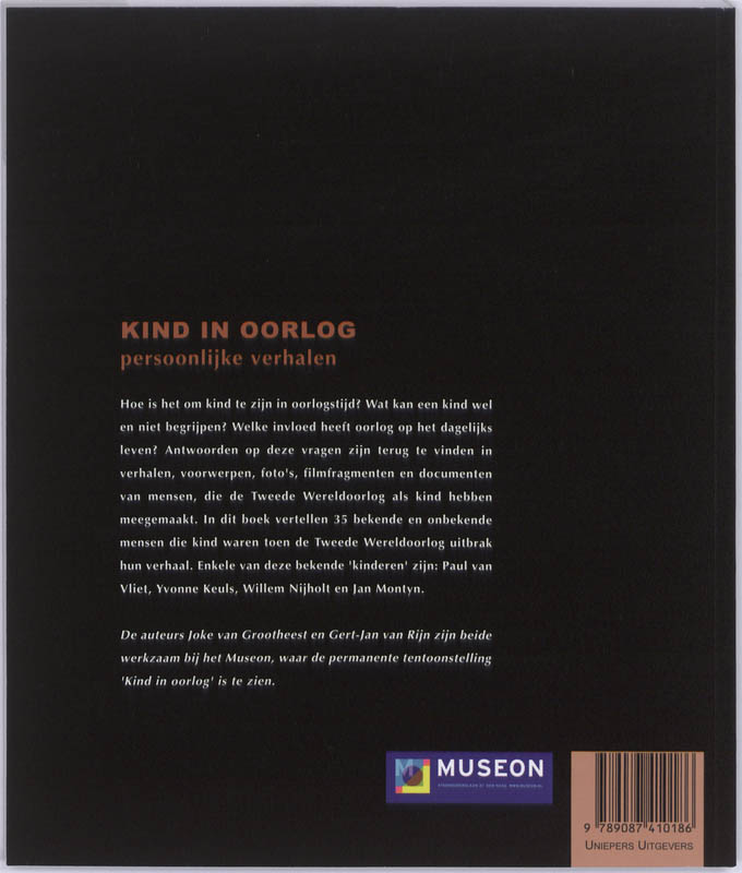 Achterkant van Kind in oorlog