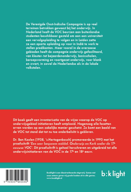 Achterkant van VOC & Onderwijs