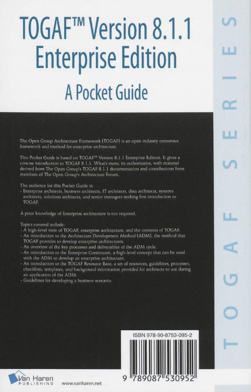 Achterkant van Version 8.1.1 enterprise edition