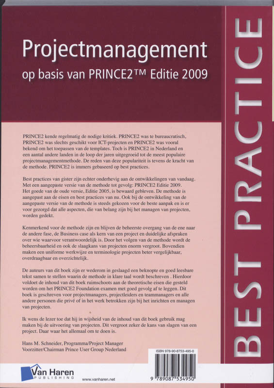 Achterkant van Editie 2009