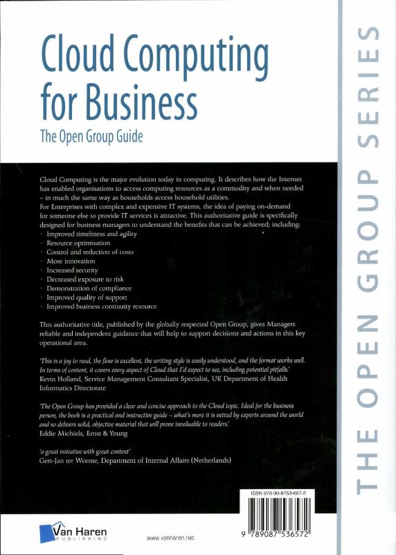 Achterkant van Cloud computing for business