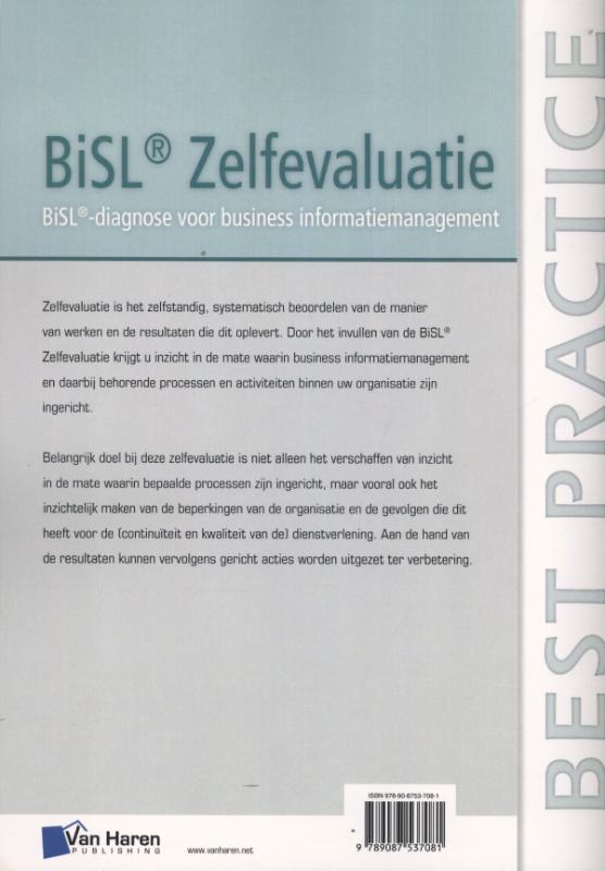 Achterkant van BiSL Zelfevaluatie