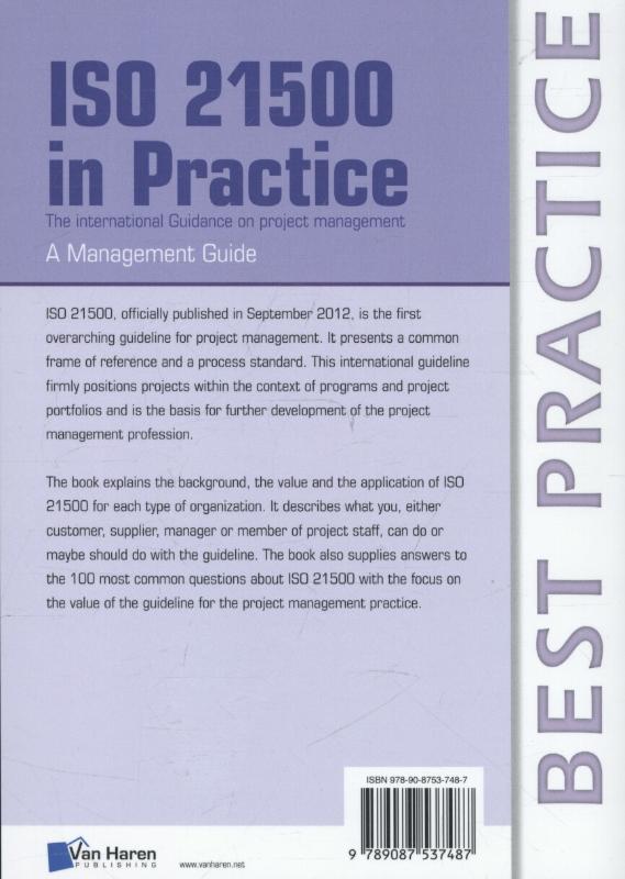 Achterkant van A management guide