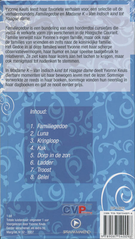 Achterkant van Yvonne Keuls' favorieten