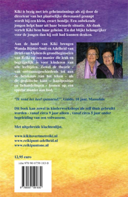 Achterkant van Kiki tovert met reiki