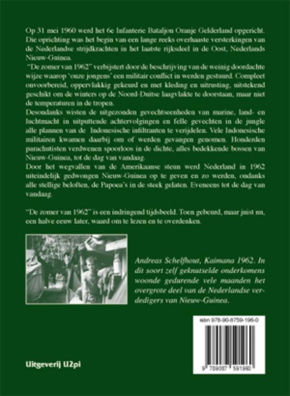 Achterkant van De zomer van 1962