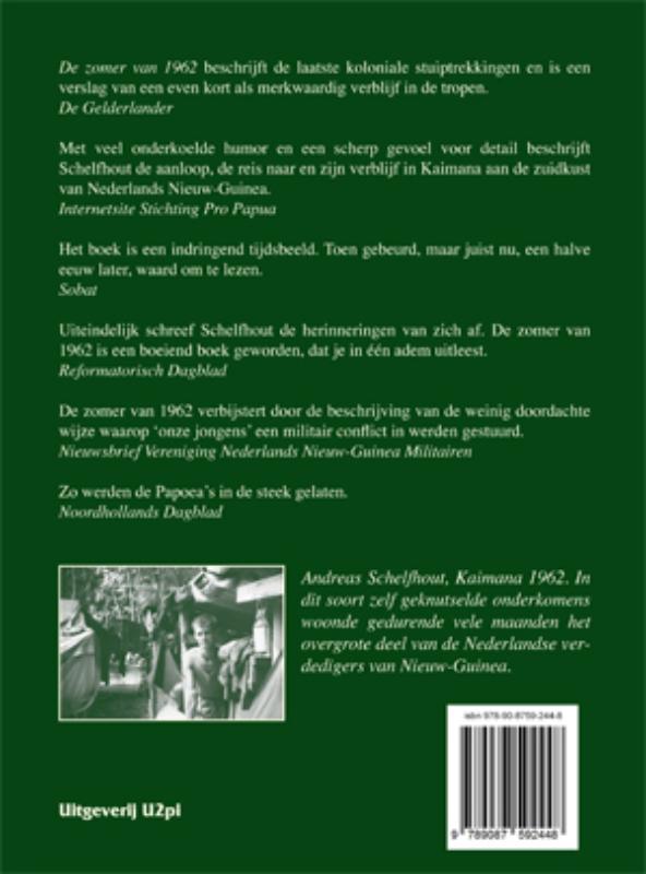 Achterkant van De zomer van 1962