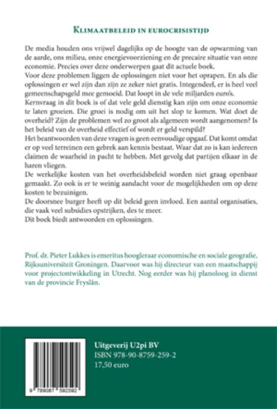 Achterkant van Klimaatbeleid in eurocrisitijd