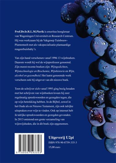 Achterkant van Wijn in spreekwoorden, gezegden en in de Bijbel