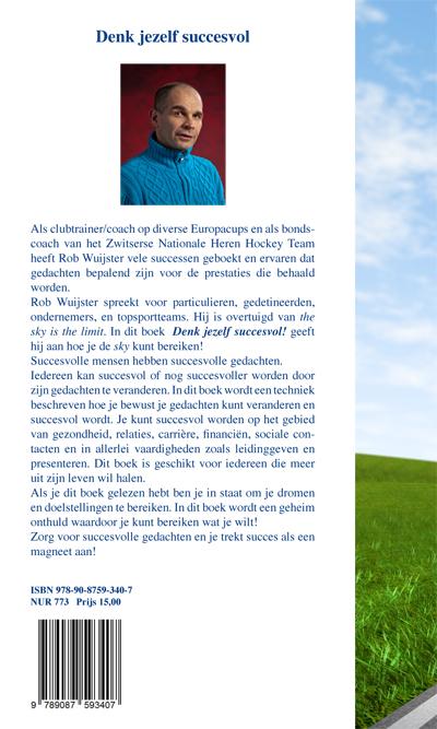 Achterkant van Denk jezelf succesvol