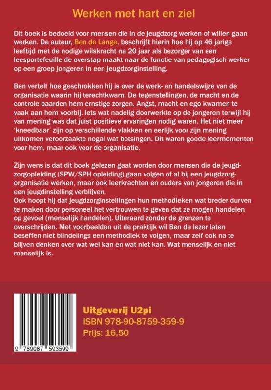 Achterkant van Werken met hart en ziel