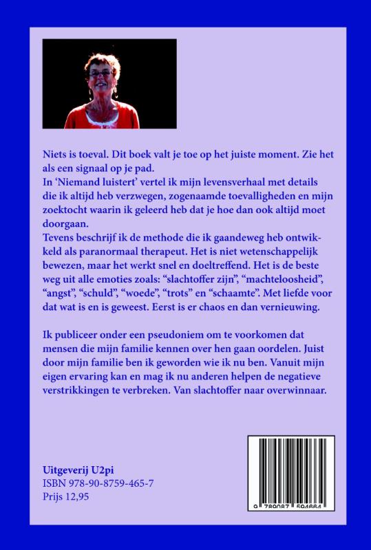Achterkant van Niemand luistert