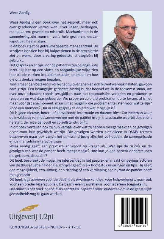 Achterkant van Wees aardig